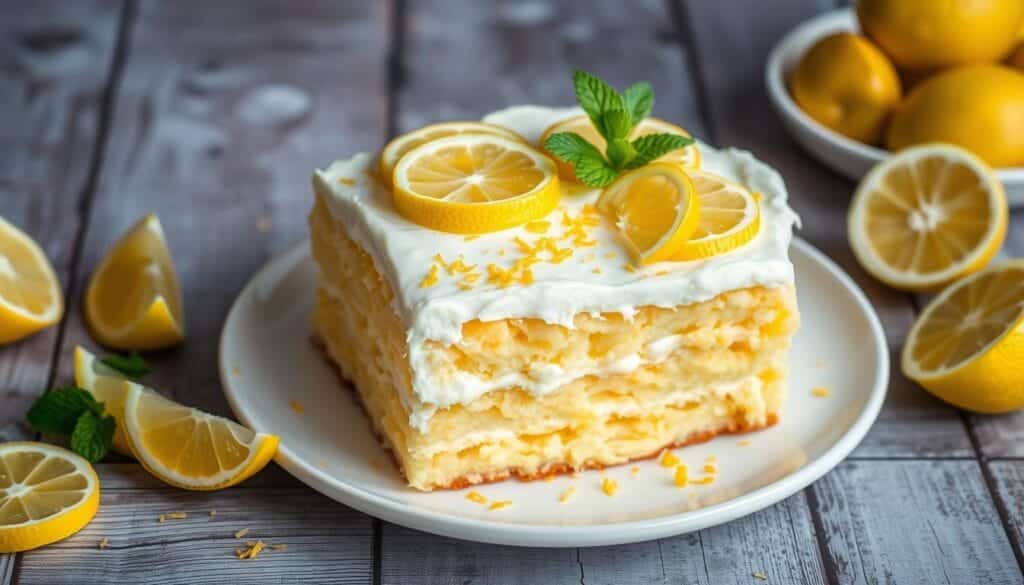 lemon cream cheese dump cake